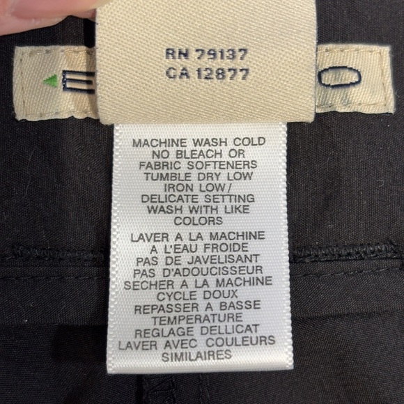 Exofficio Black Cargo Pants Nylon Stretch 12 Wide Leg - Picture 5 of 8